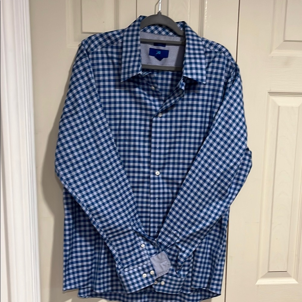 Egara- Men's Blue Checkered Shirt